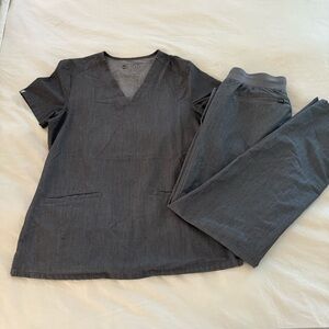 Figs Castelar Graphite Pants and Top